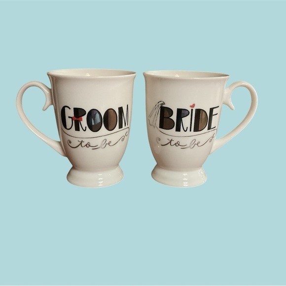 PFALTZGRAFF BRIDE AND GROOM TO BE COFFEE MUGS - Picture 2 of 2